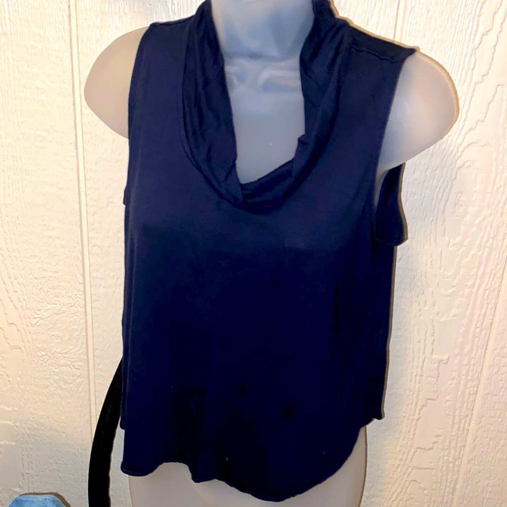 Navy blue blouse